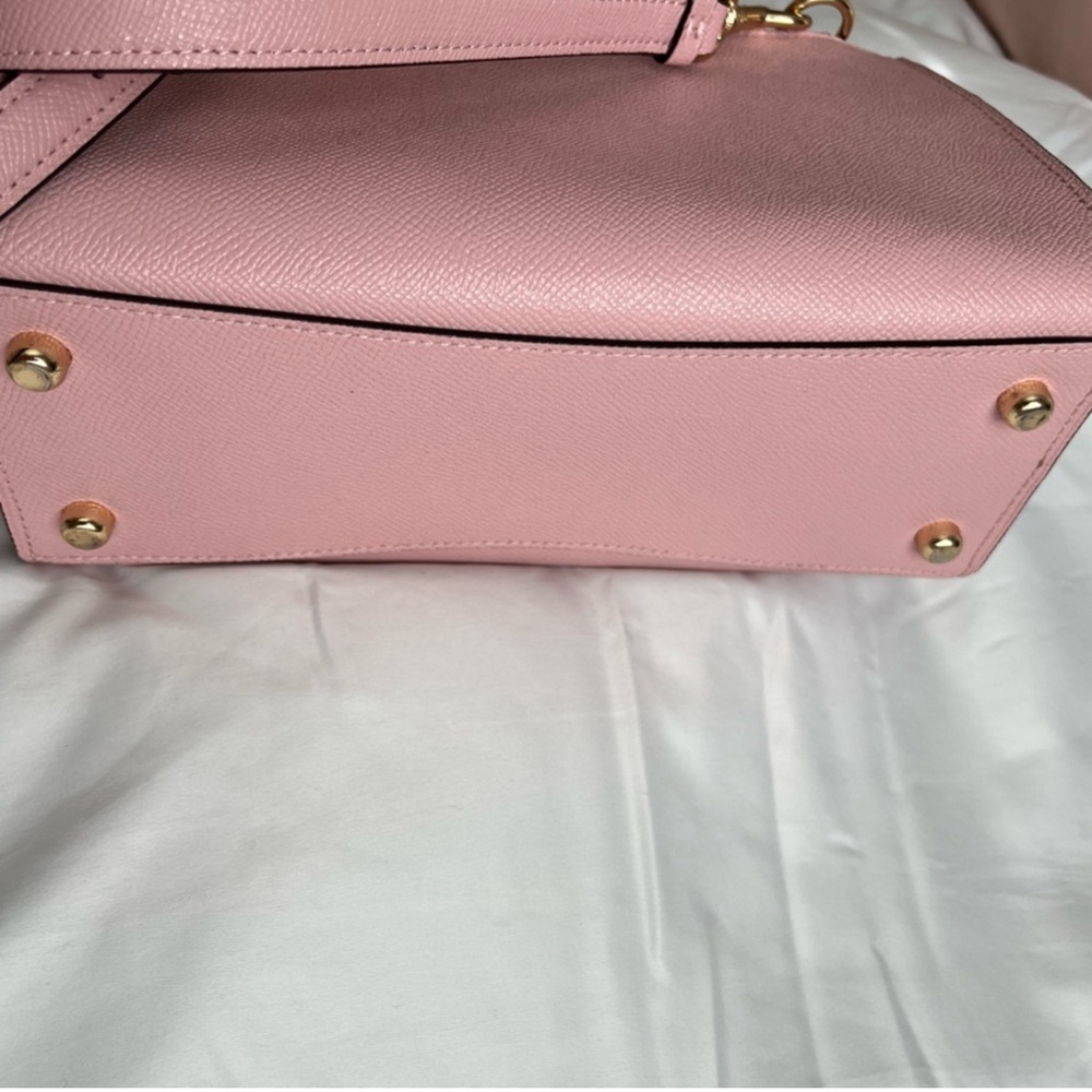 Coach Blush Pink Leather Satchel - Picture 5 of 6